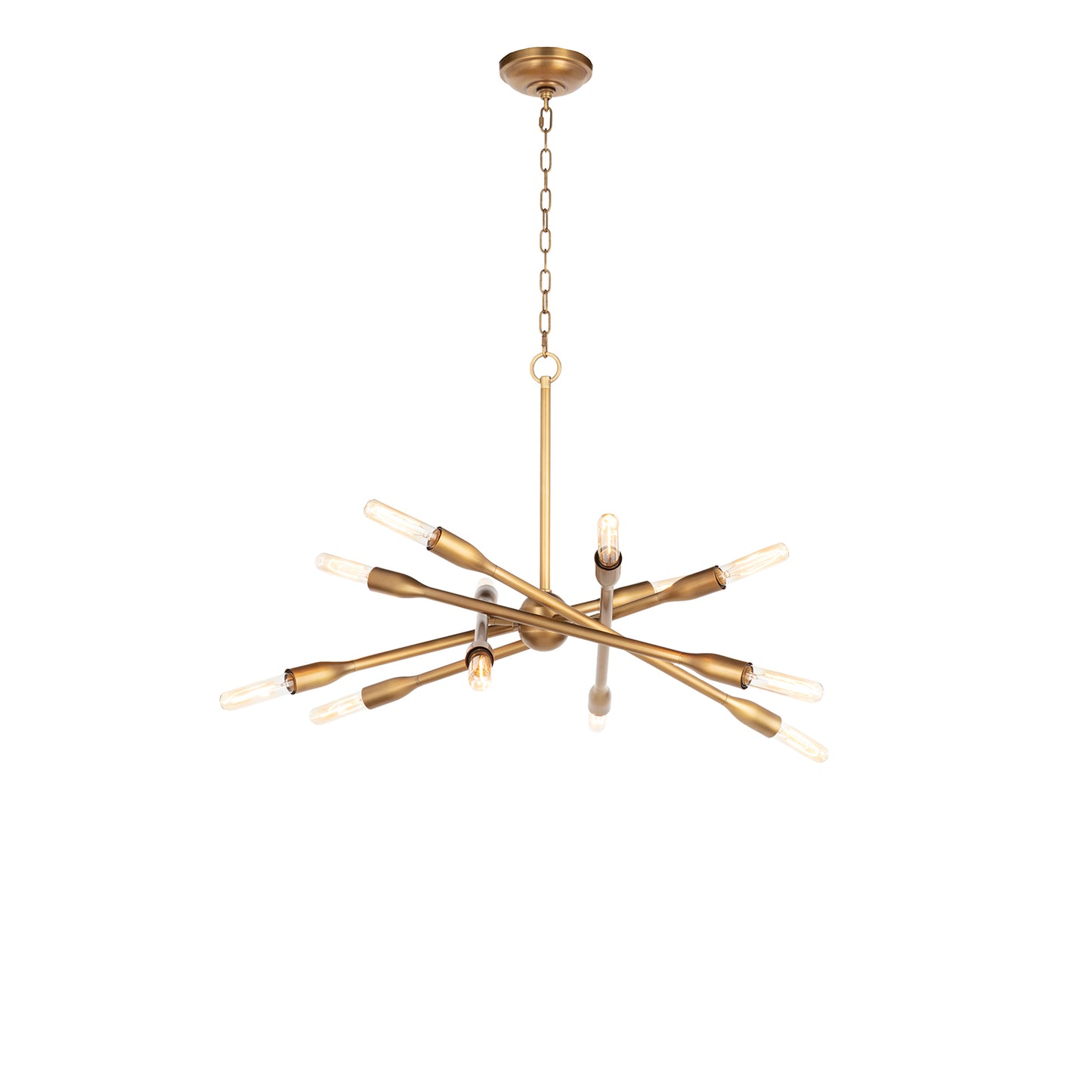 Regina Andrew Cobra Chandelier Small in Natural Brass