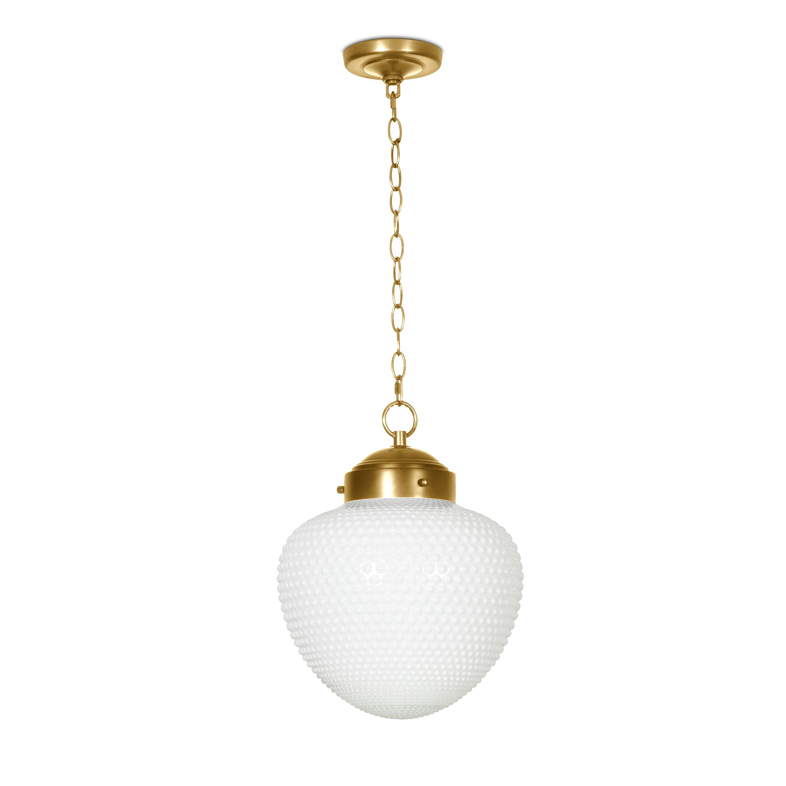 Regina Andrew Cole Glass Pendant in Natural Brass