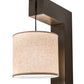 12" Cilindro Hickory Wall Sconce by 2nd Ave Lighting