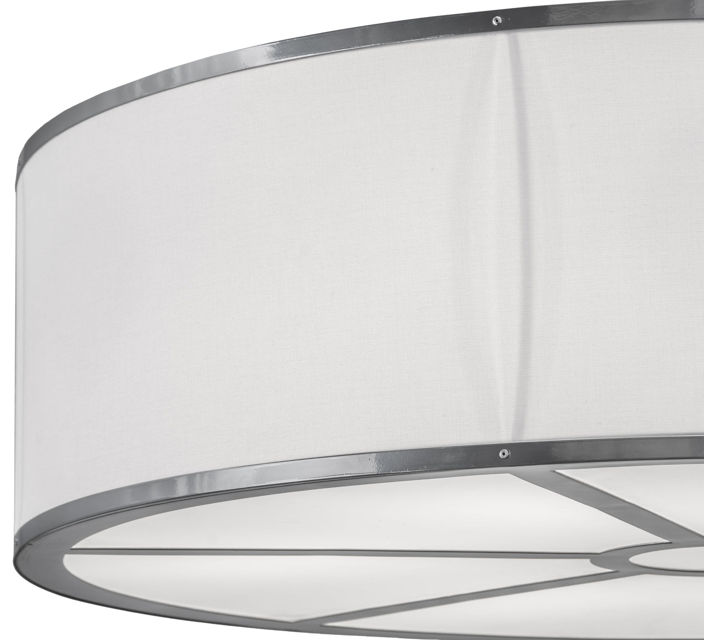 36" Cilindro White Textrene Flushmount by 2nd Ave Lighting
