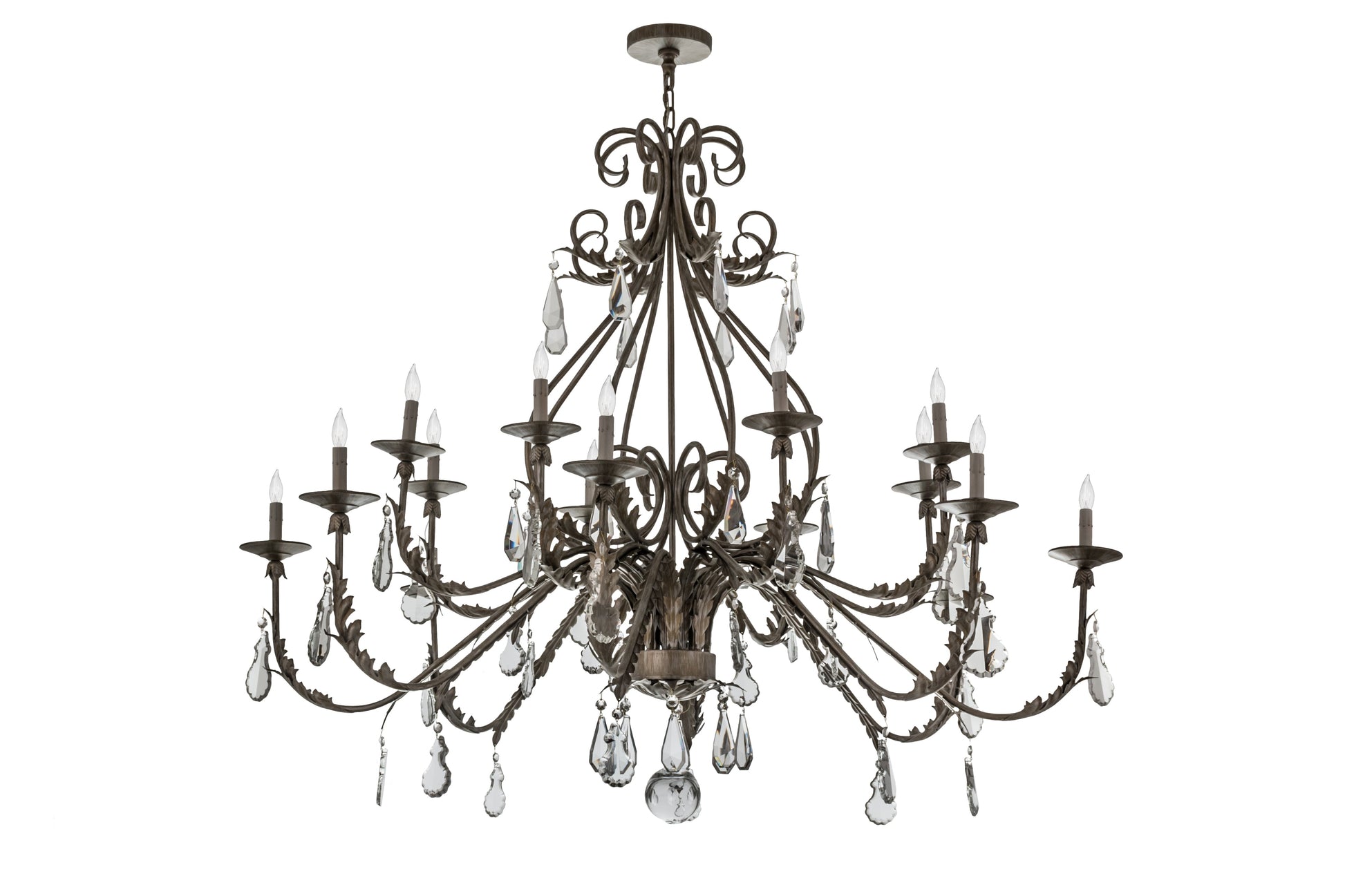 60" French Elegance 16-Light Chandelier by 2nd Ave Lighting
