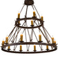 54" Lakeshore 15-Light Two Tier Chandelier by 2nd Ave Lighting