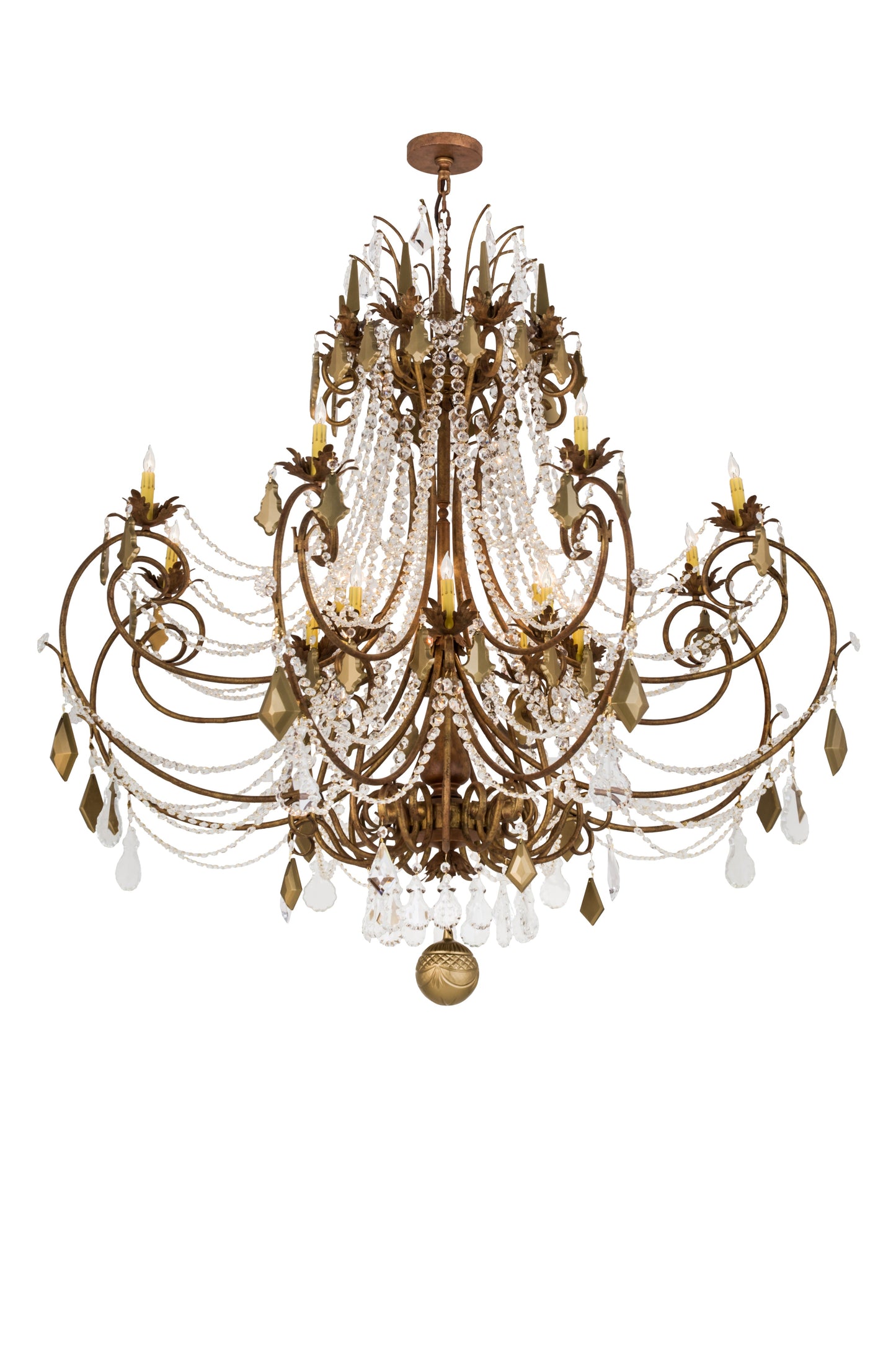 64" Minuet 16-Light Chandelier by 2nd Ave Lighting