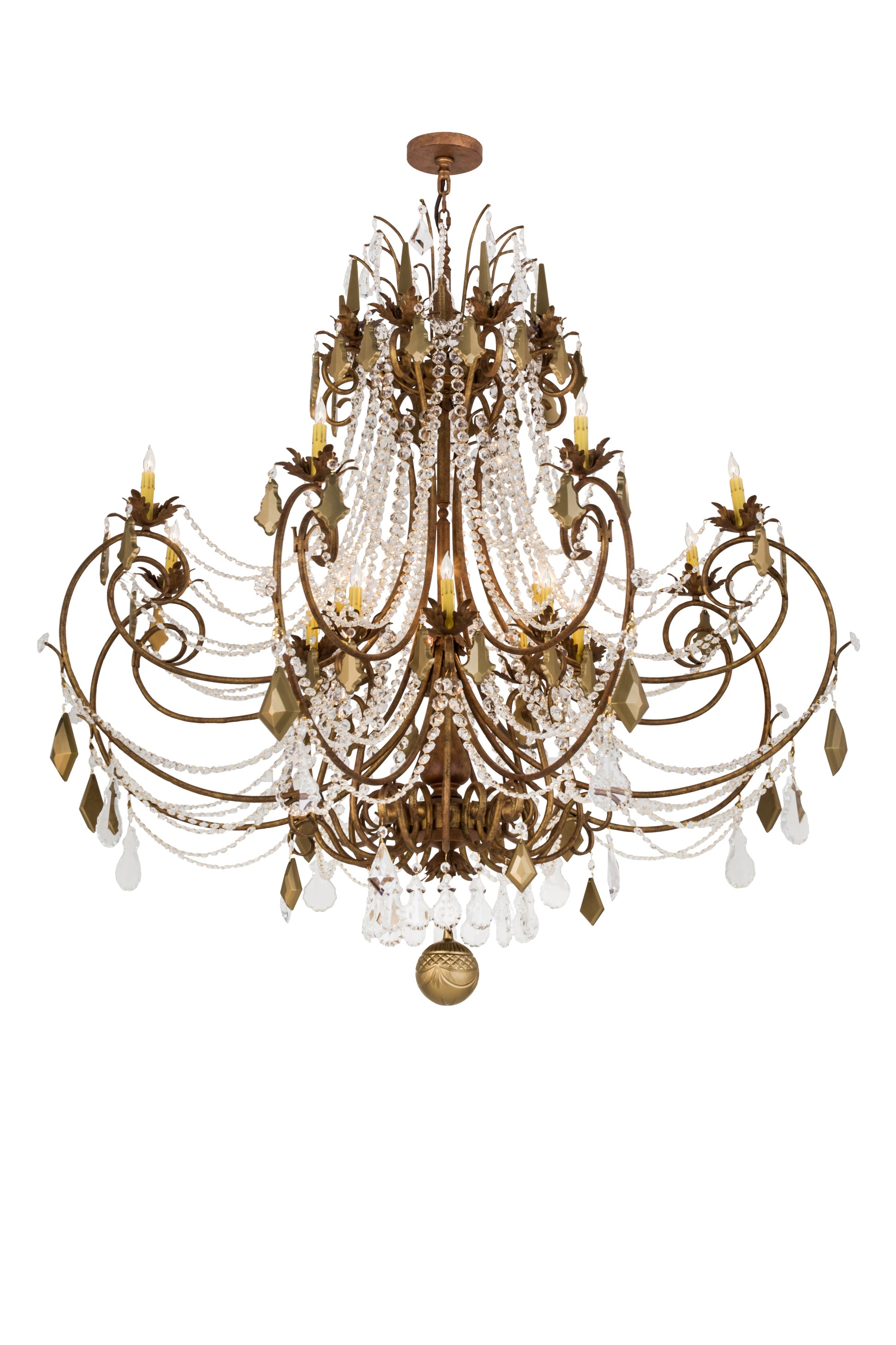 64" Minuet 16-Light Chandelier by 2nd Ave Lighting