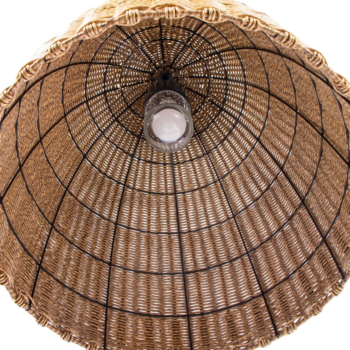 Coastal Living Beehive Outdoor Pendant Large in Weathered Natural