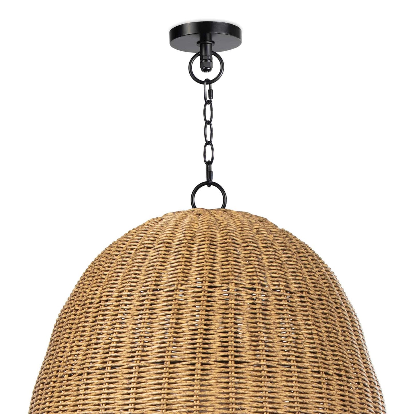 Coastal Living Beehive Outdoor Pendant Large in Weathered Natural