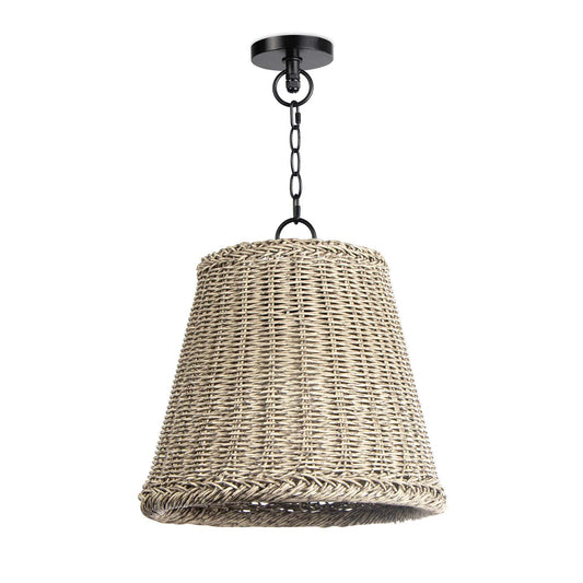Coastal Living Augustine Outdoor Pendant Small in Weathered White