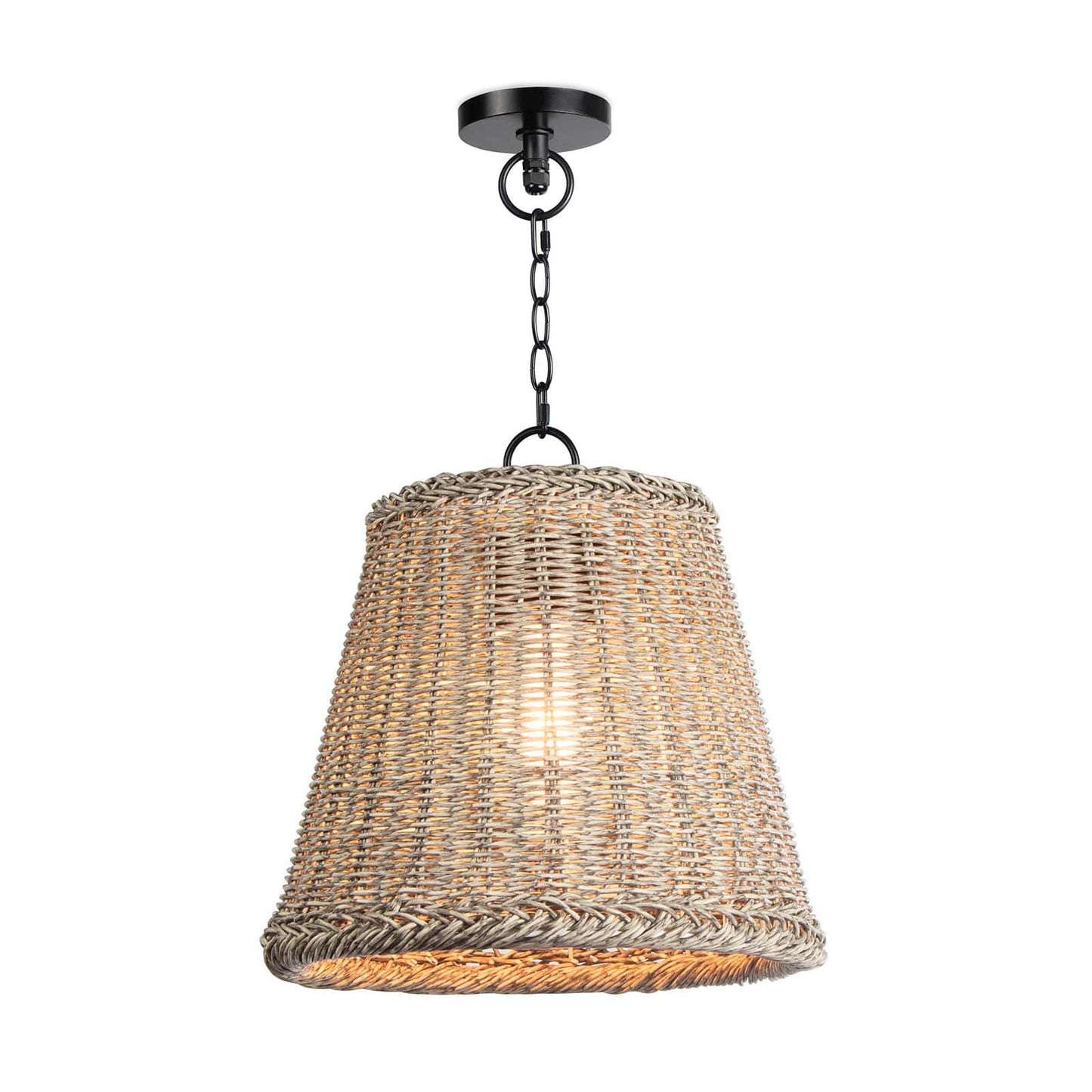 Coastal Living Augustine Outdoor Pendant Small in Weathered White