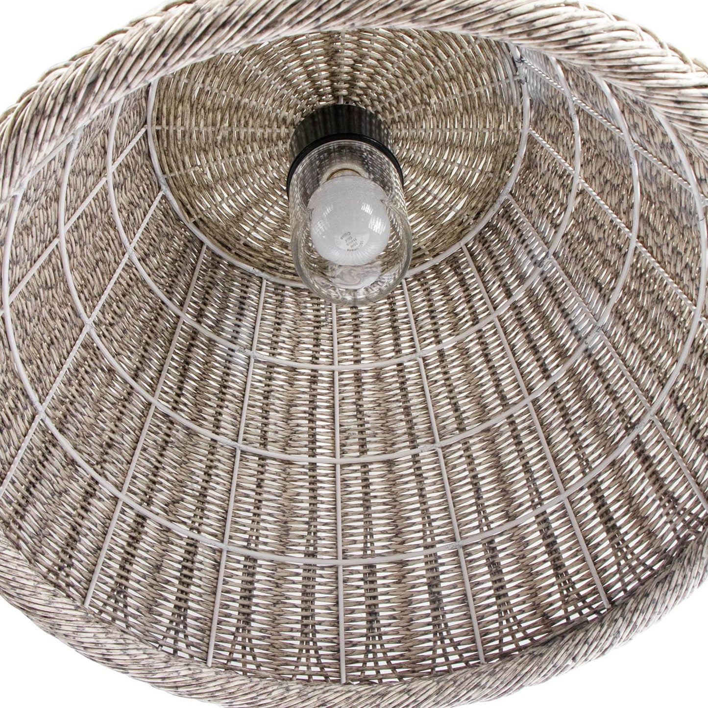 Coastal Living Augustine Outdoor Pendant Large in Weathered White