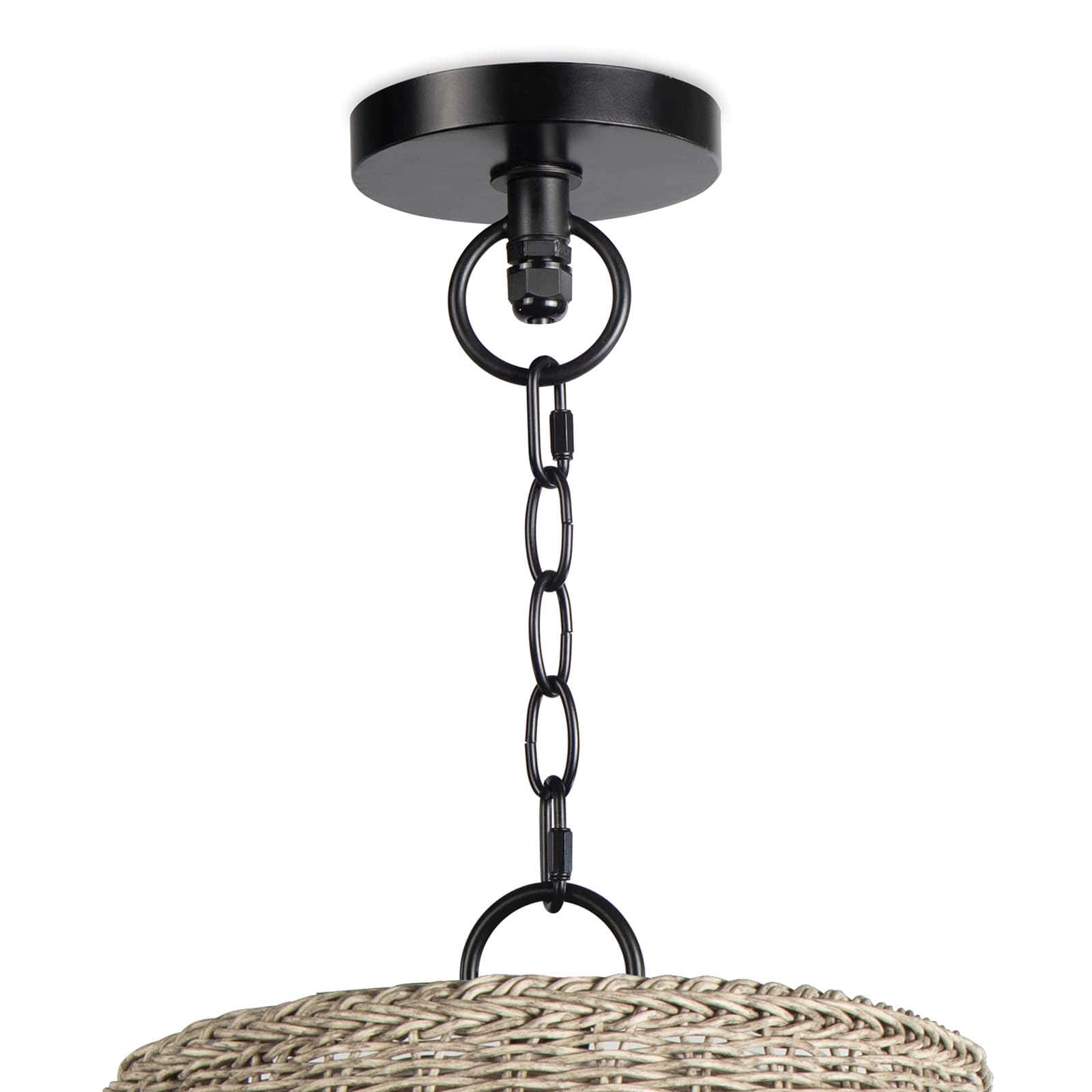 Coastal Living Augustine Outdoor Pendant Large in Weathered White