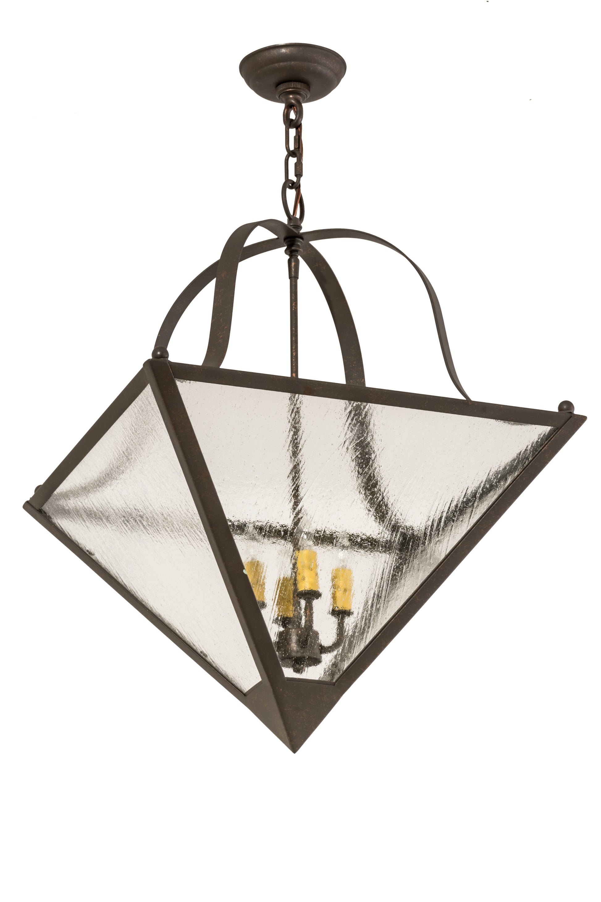 20" Square Zale Inverted Pendant by 2nd Ave Lighting