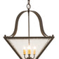 20" Square Zale Inverted Pendant by 2nd Ave Lighting