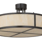 24" Cilindro Semi Flushmount by 2nd Ave Lighting