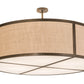 54" Cilindro Textrene Pendant by 2nd Ave Lighting