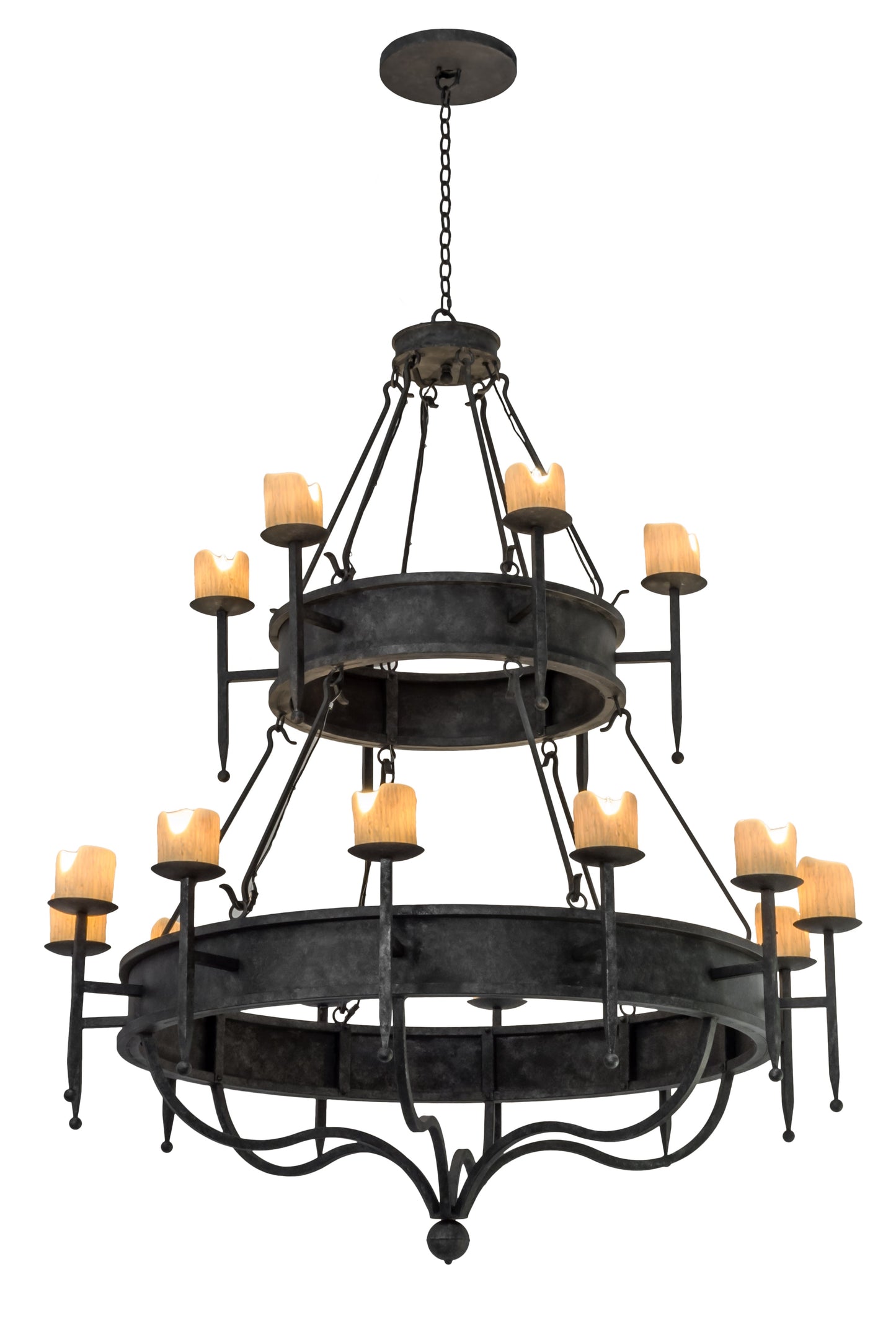60" Marta 18-Light Two Tier Chandelier by 2nd Ave Lighting