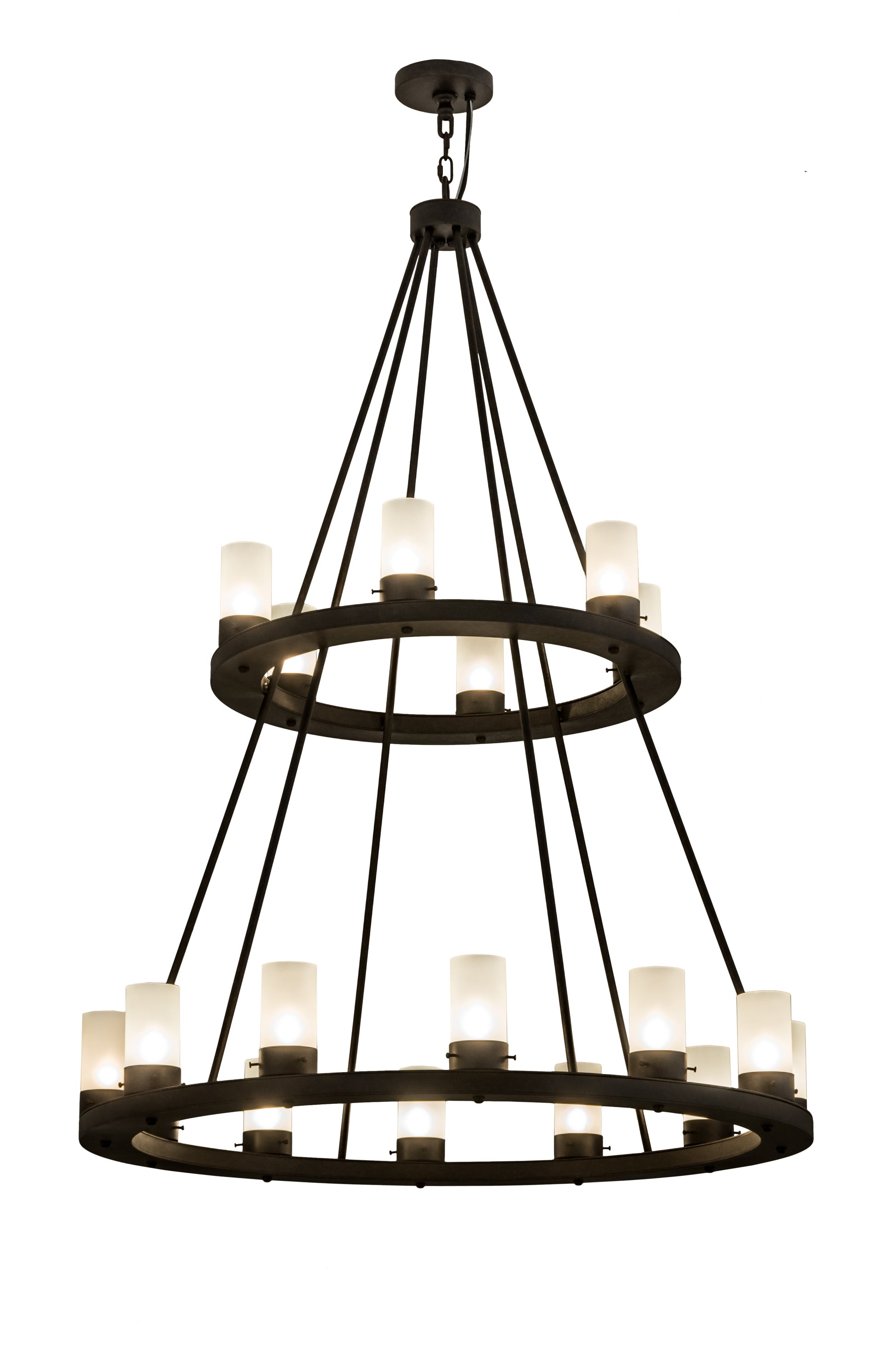 42" Loxley 18-Light Two Tier Chandelier by 2nd Ave Lighting