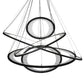 72" Long Anillo Ellipse 5 Ring Cascading Pendant by 2nd Ave Lighting