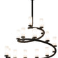 60" French Horn 17-Light Chandelier by 2nd Ave Lighting