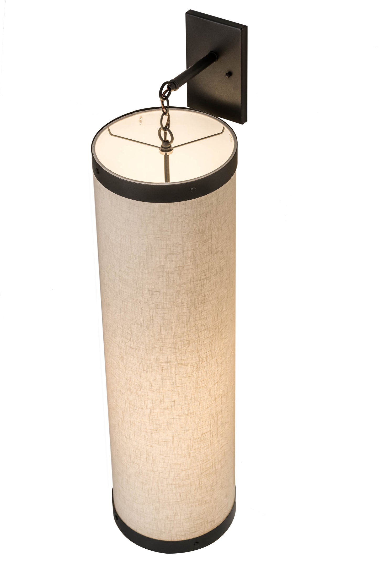 10" Cilindro Textrene Hanging Wall Sconce by 2nd Ave Lighting