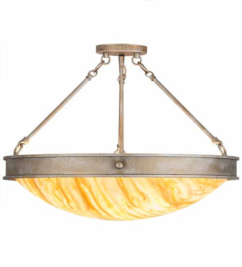24" Dionne Semi Flushmount by 2nd Ave Lighting
