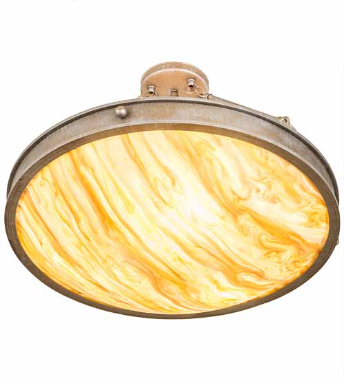 24" Dionne Semi Flushmount by 2nd Ave Lighting
