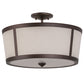 18" Cilindro Tapered Semi Flushmount by 2nd Ave Lighting