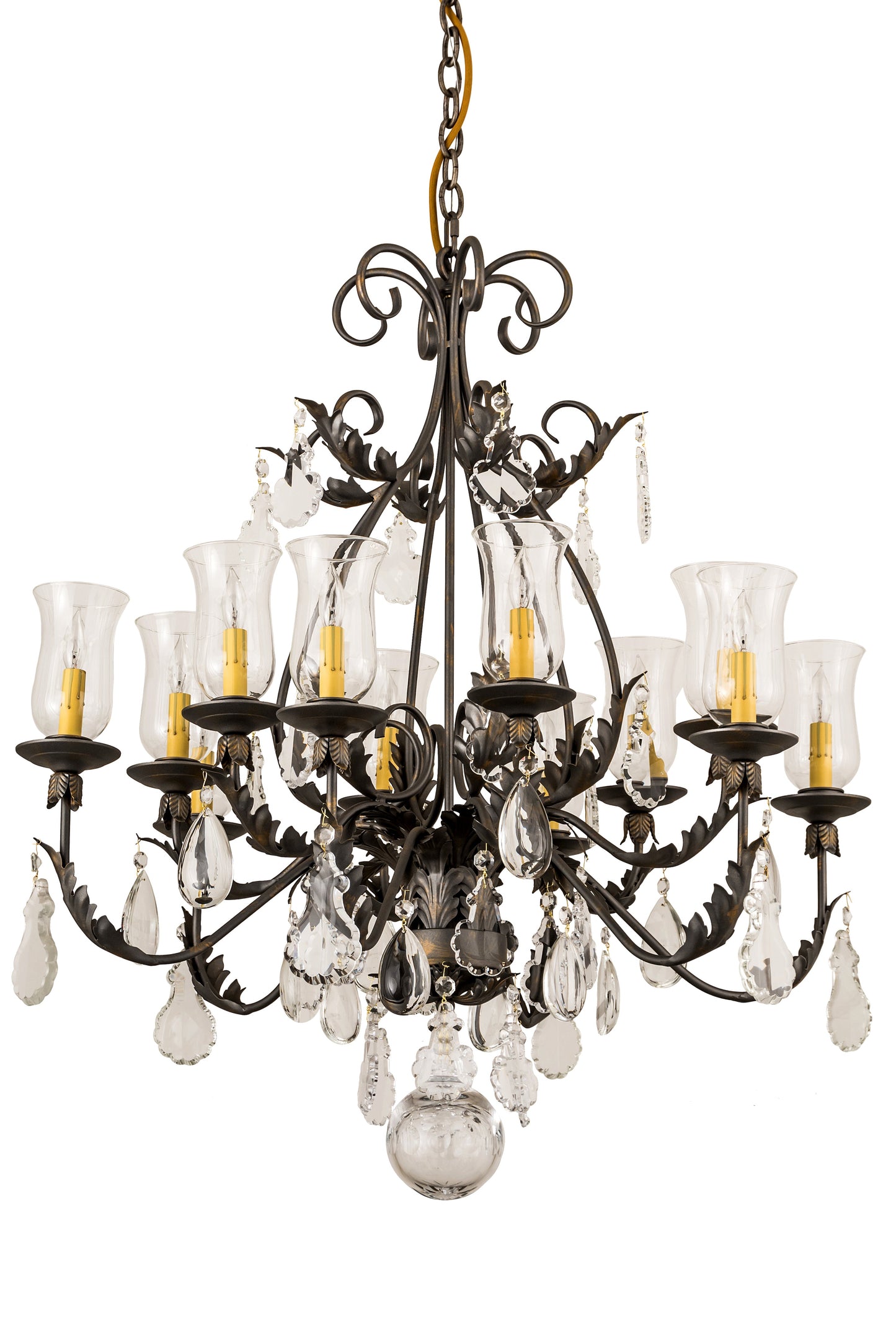 36" French Elegance 12-Light Chandelier by 2nd Ave Lighting