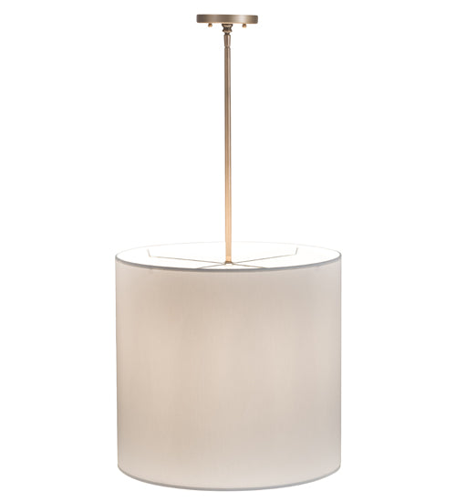 18" Cilindro Textrene Pendant by 2nd Ave Lighting