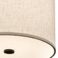 12" Cilindro Textrene Pendant by 2nd Ave Lighting