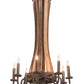 20" Barrel Stave Madera 8-Light Chandelier by 2nd Ave Lighting