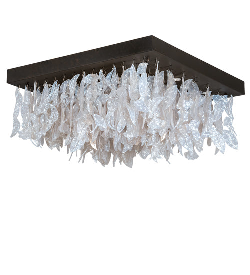 36" Square Ginkgo Leaf Flushmount by 2nd Ave Lighting