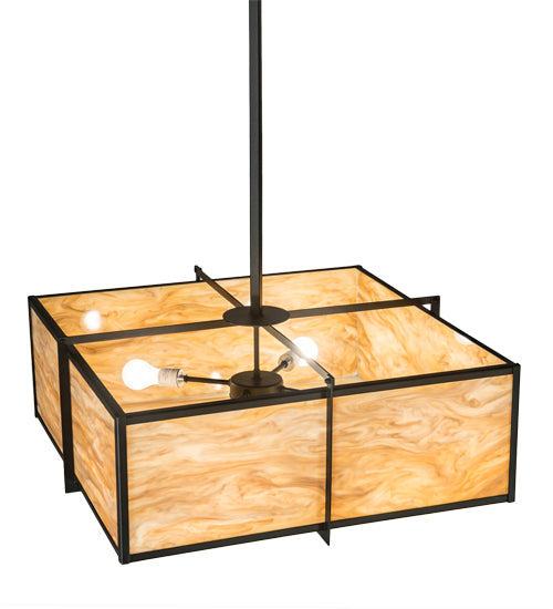 30" Square Martis Inverted Pendant by 2nd Ave Lighting