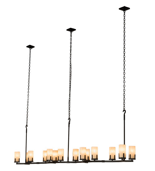 118" Long Cero 14-Light Oblong Chandelier by 2nd Ave Lighting