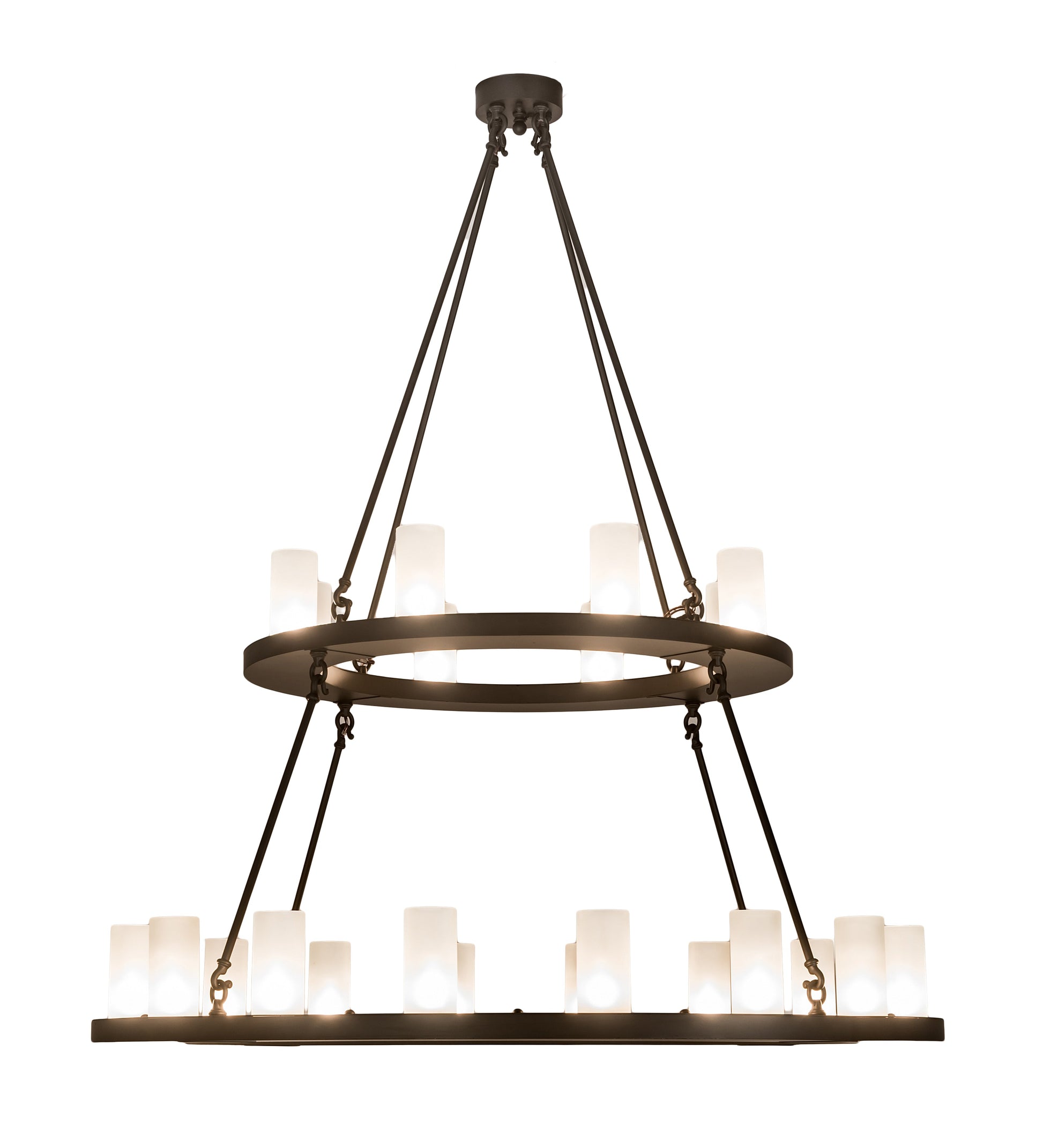 54" Loxley 24-Light Two Tier Chandelier by 2nd Ave Lighting