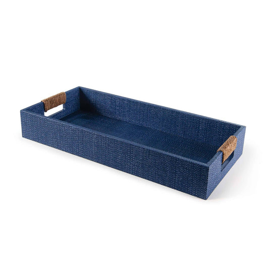 Regina Andrew Logia Rectangle Tray Small in Indigo