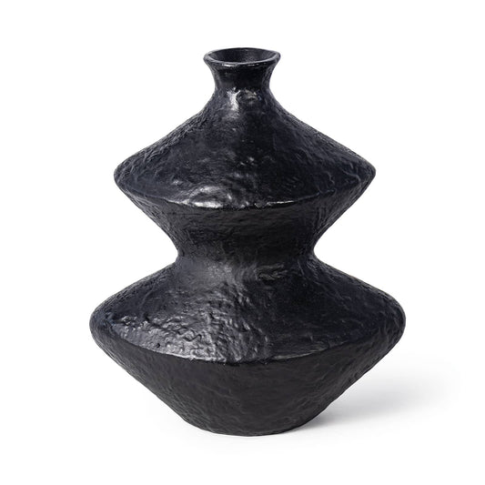 Regina Andrew Poe Metal Vase in Black