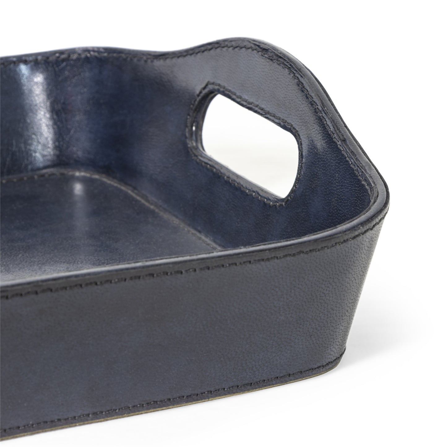 Regina Andrew Derby Parlor Leather Tray in Blue