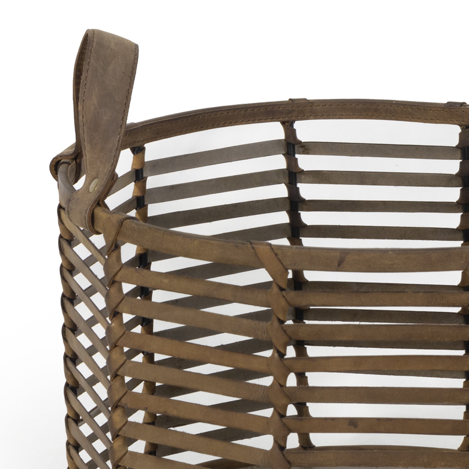 Regina Andrew Finn Leather Basket Small