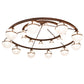 84" Bola Tavern 20-Light Two Tier Chandelier by 2nd Ave Lighting