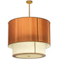 40" Cilindro Textrene Two Tier Pendant by 2nd Ave Lighting