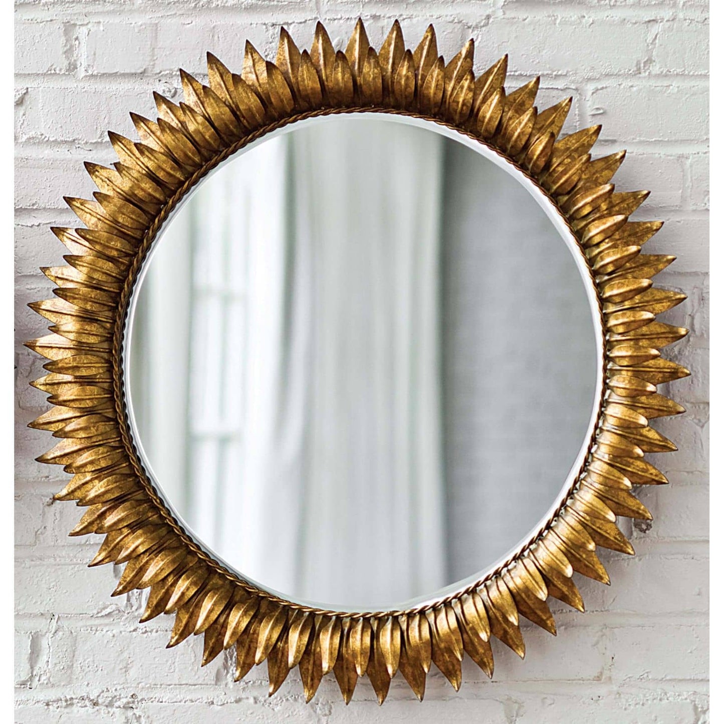 Regina Andrew Sun Flower Mirror Small in Antique Gold