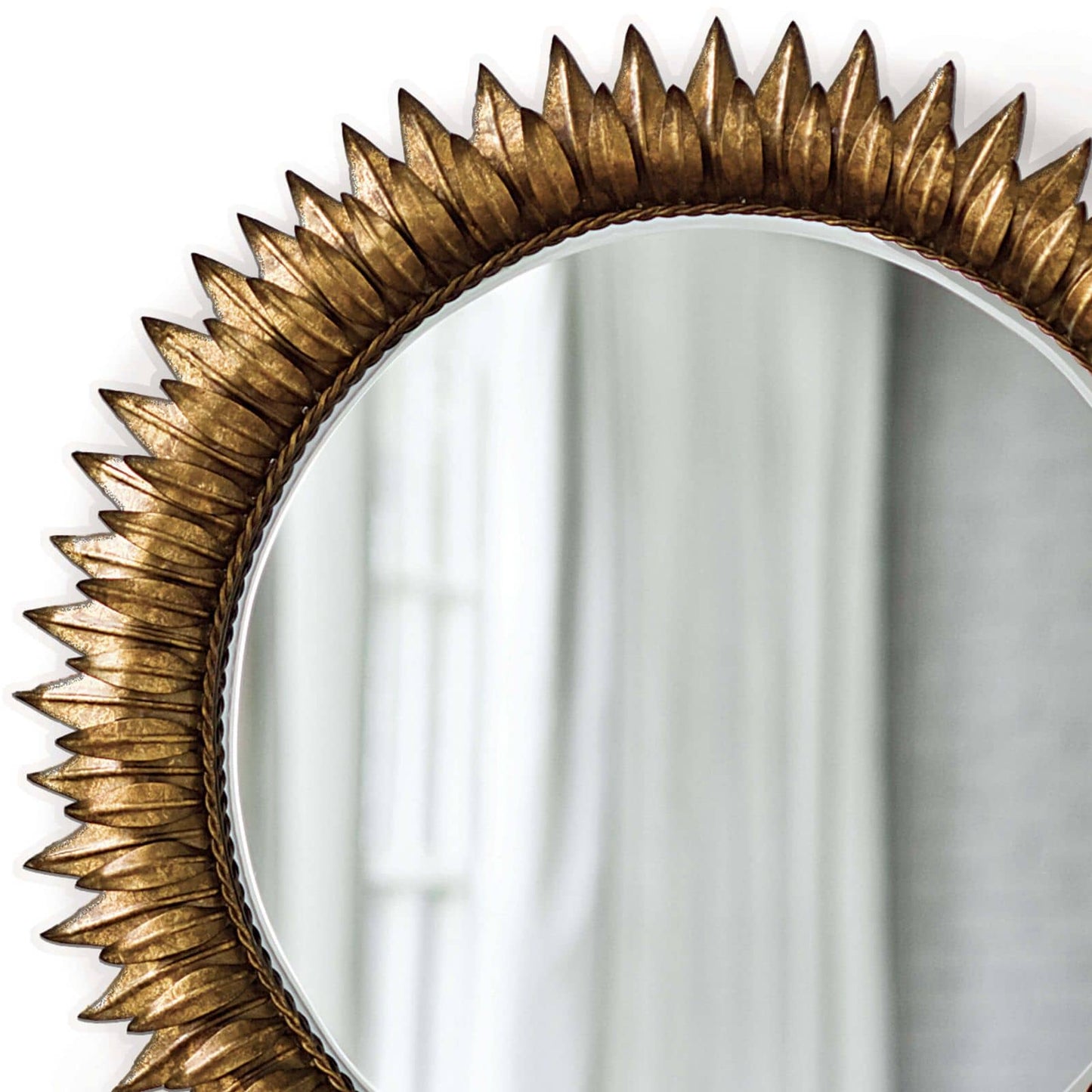 Regina Andrew Sun Flower Mirror Small in Antique Gold