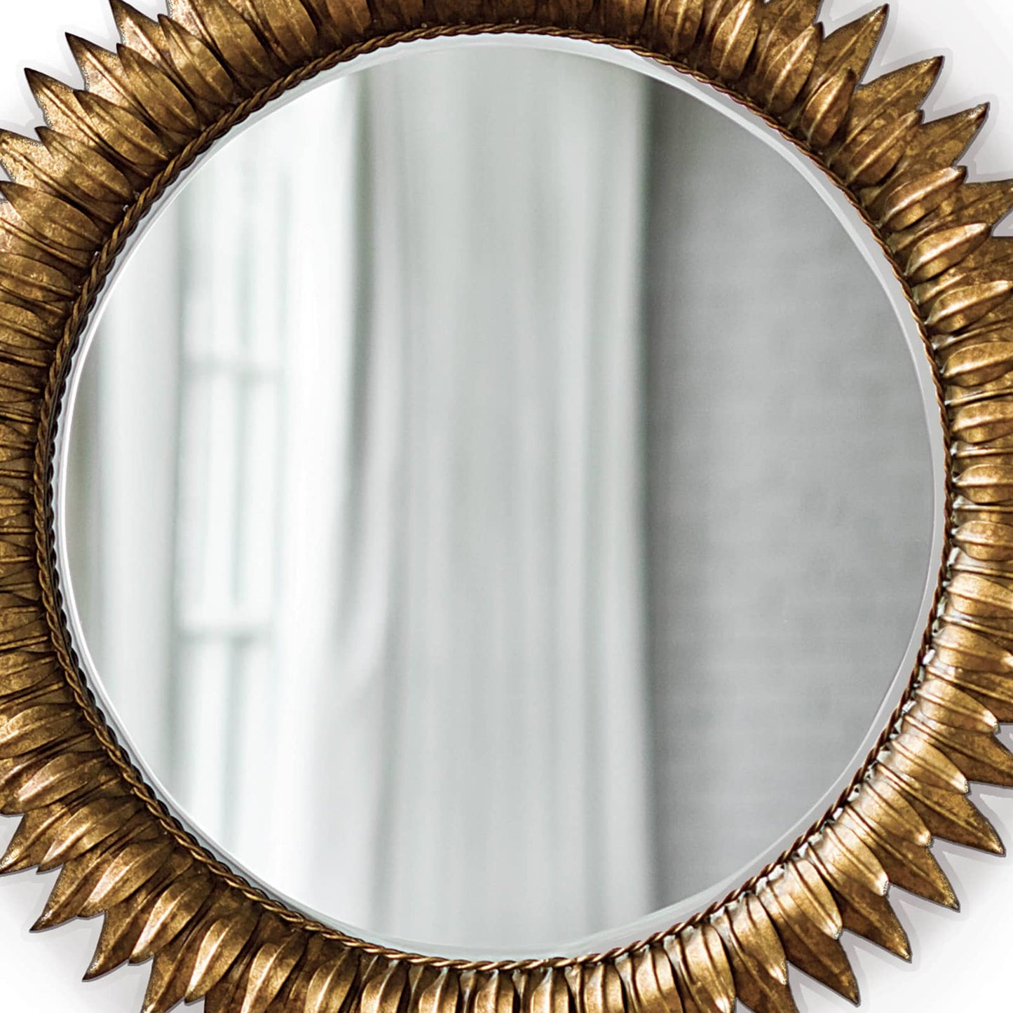 Regina Andrew Sun Flower Mirror Small in Antique Gold