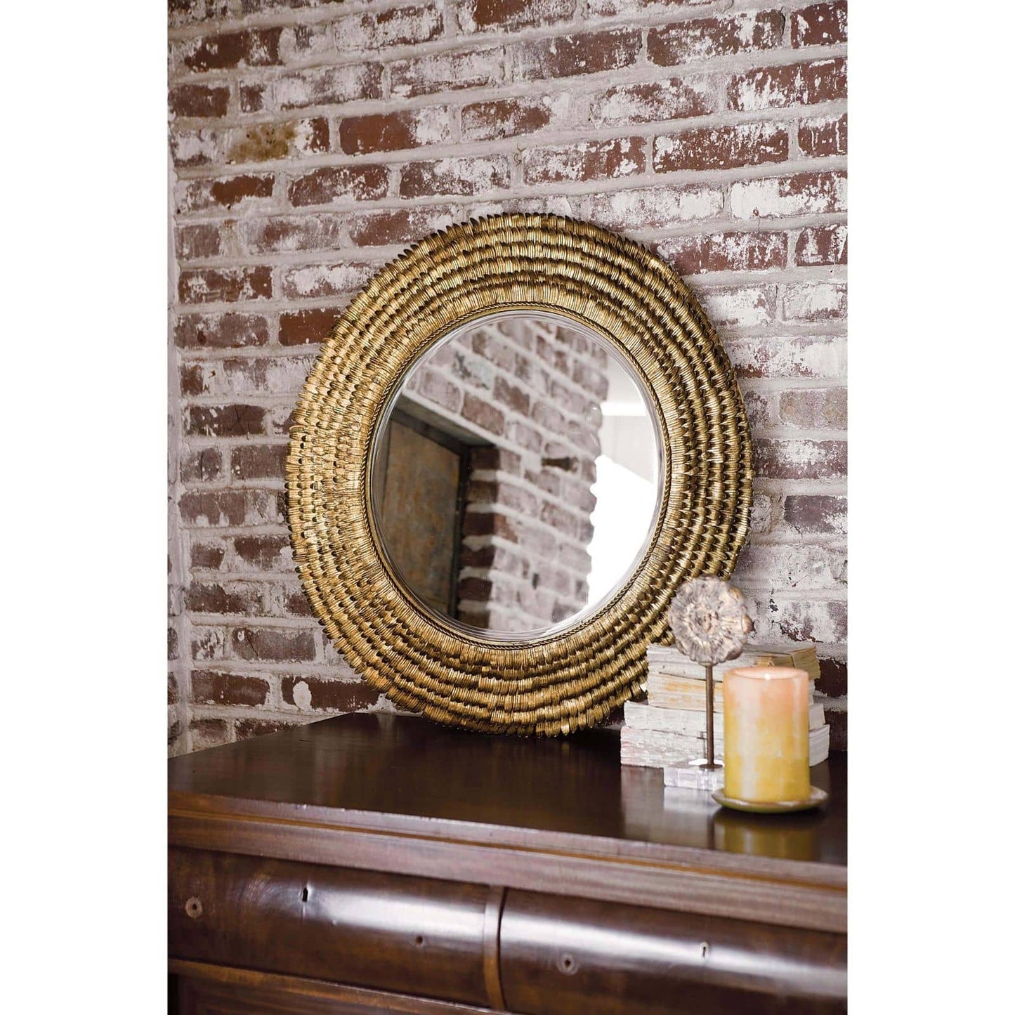 Regina Andrew Petal Mirror Small in Gold