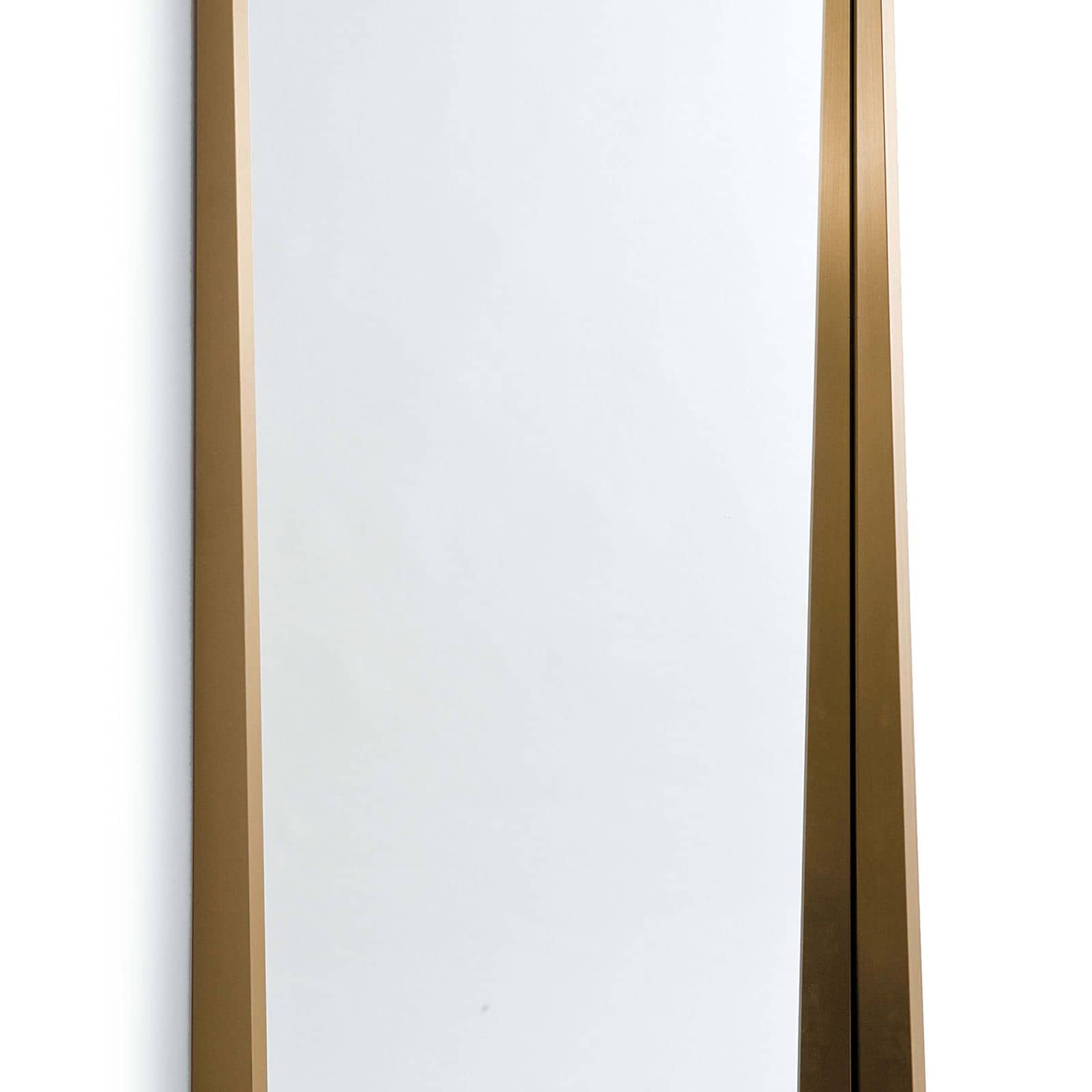 Regina Andrew Gunner Mirror in Natural Brass