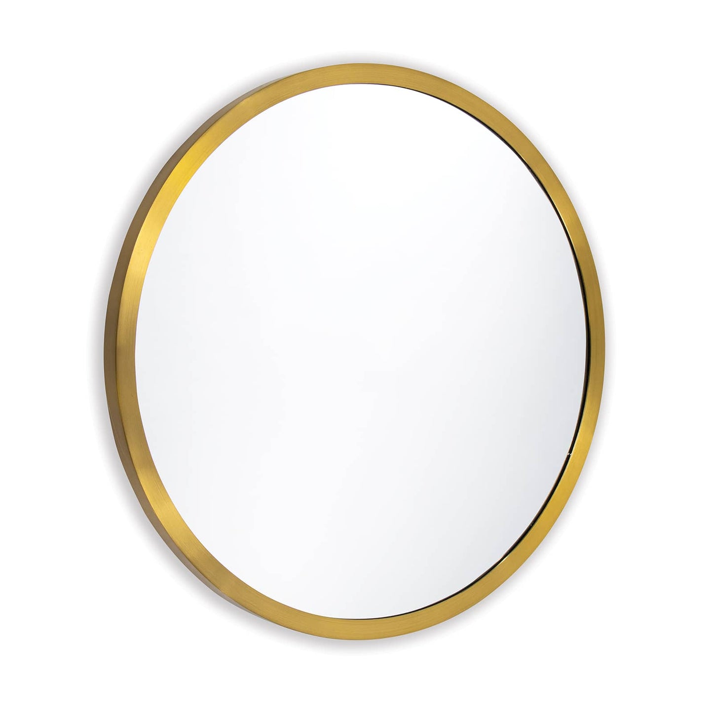 Regina Andrew Doris Round Mirror in Natural Brass