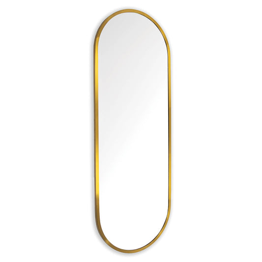 Regina Andrew Doris Dressing Room Mirror Large in Natural Brass