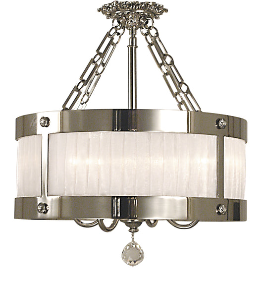 Framburg 5-Light Polished Silver Astor Flush Semi-Flush Mount 2164-PS