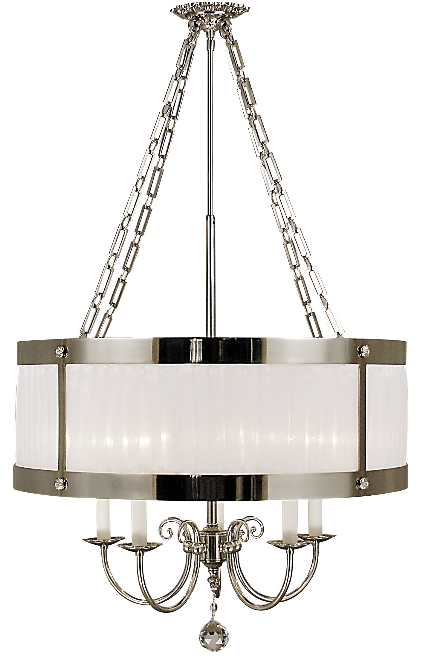 Framburg 5-Light Polished Silver Astor Dining Chandelier 2175-PS