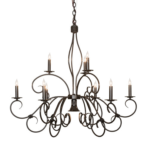 40" Grace 10-Light Two Tier Chandelier by 2nd Ave Lighting